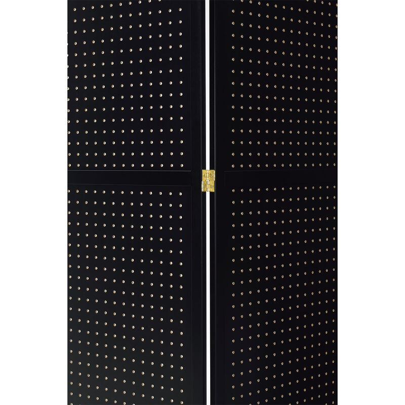 Legacy Decor 4 Panels Room Divider Folding Screen Pegboard Insert