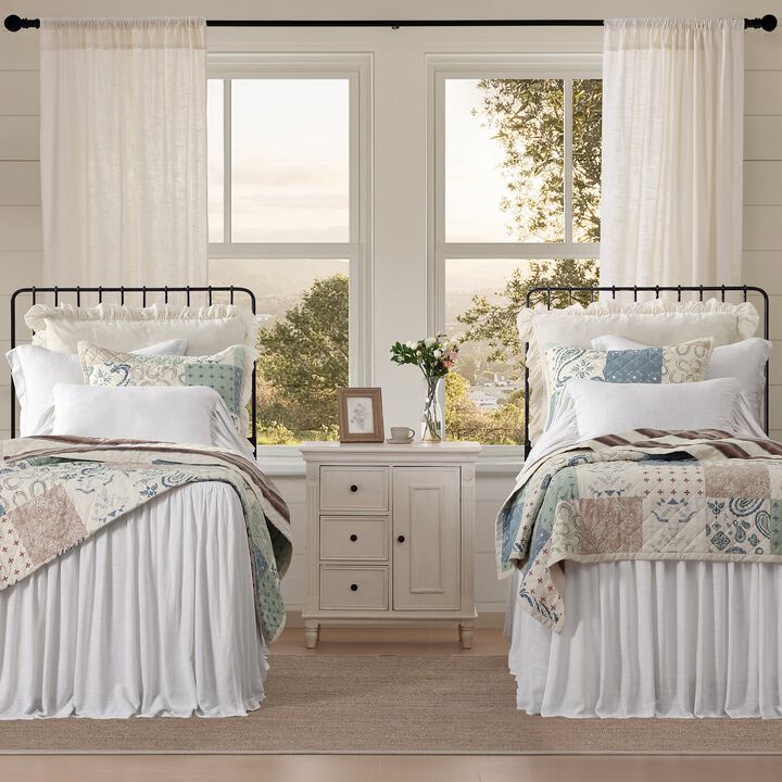 Patchwork Paisley Full/Queen Reversible Quilt Set