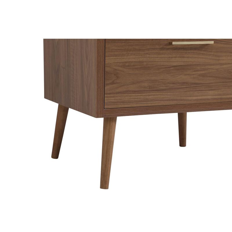 Elegant Kitchen and Bath 30 inch bathroom vanity in Walnut Brown