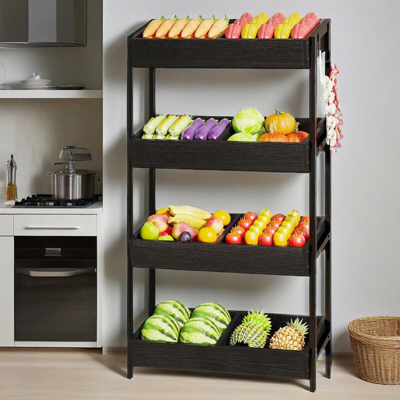 Multi-Tier Storage Rack, Space-Saving Organizer for Home, Garage, or Office