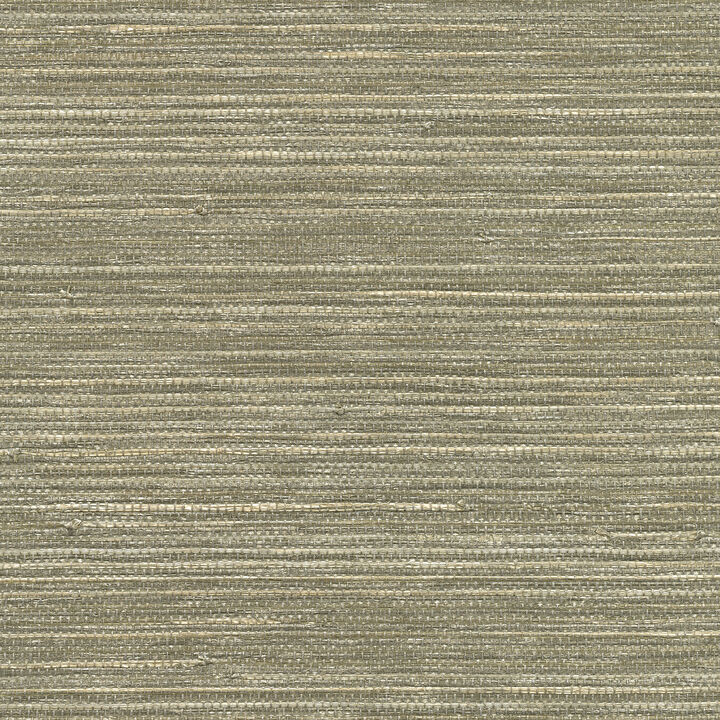 Tagum Grey Grasscloth Wallpaper