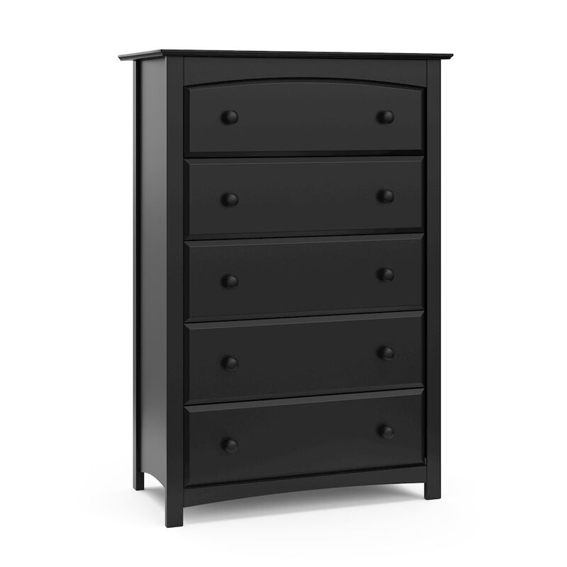 Storkcraft Kenton 5 Drawer Universal Dresser - Black