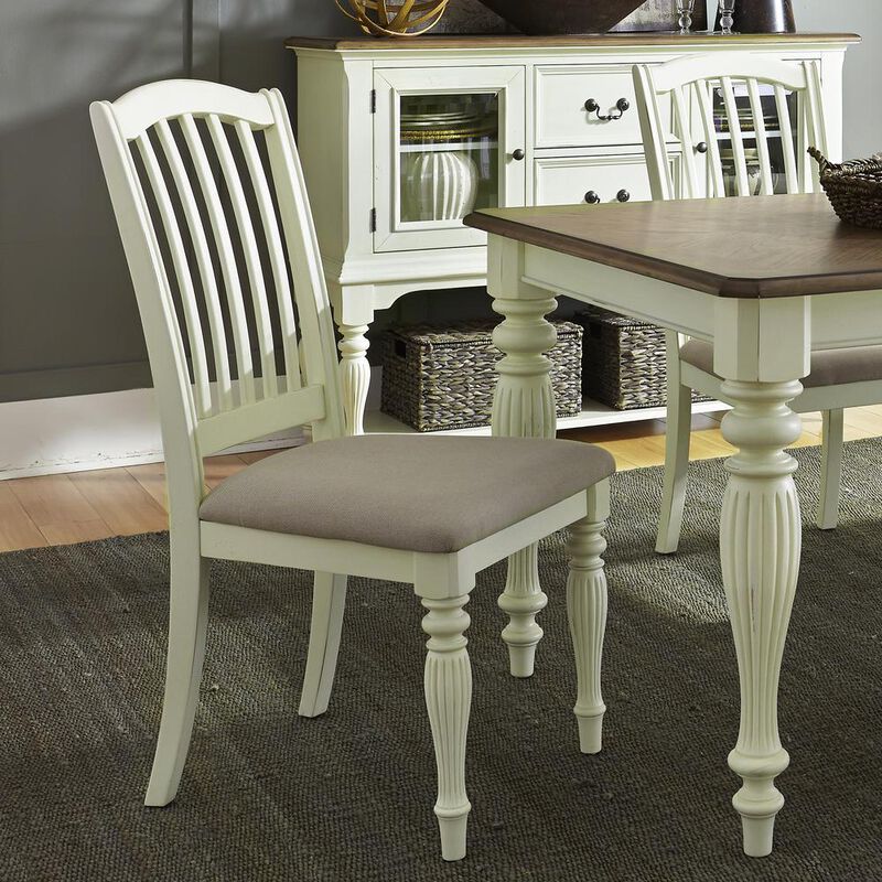 Liberty Furniture Cumberland Creek Slat Back Counter Chair (RTA)-Set of 2 in Nutmeg image number 2