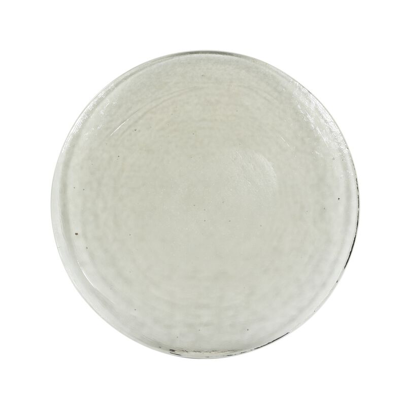 Yoko Small Clear Cast Glass Nesting Table