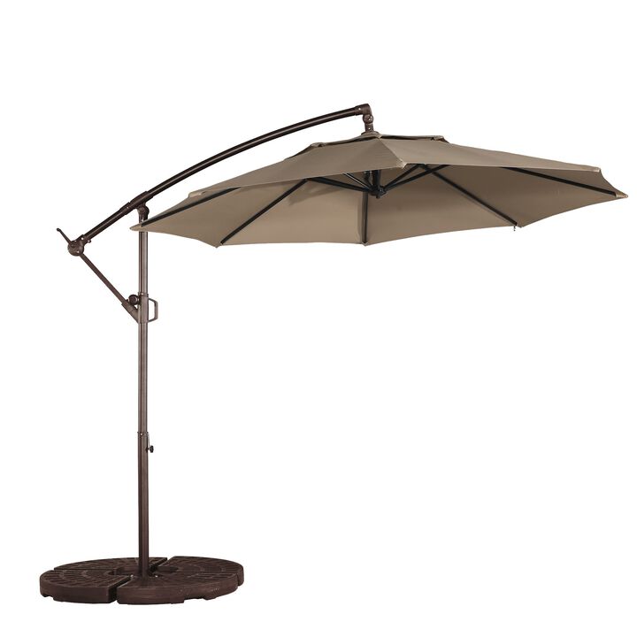 10 FT Cantilever Patio Umbrella Offset Patio Umbrella Crank Large Outdoor Umbrella Pool Umbrella for Backyard Garden Deck Pool, Navy Blue