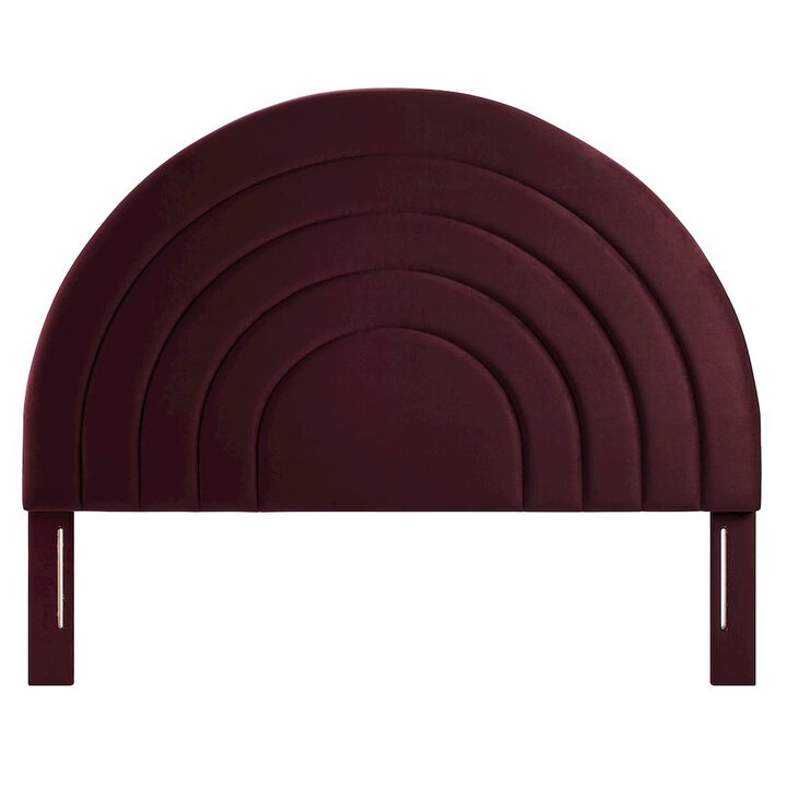 Solana Arched Performance Velvet King Headboard
