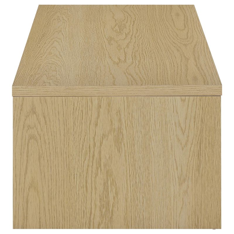 Kerra Lift-Top Coffee Table, Hidden Storage, Light Oak Wood 47 Inch image number 4