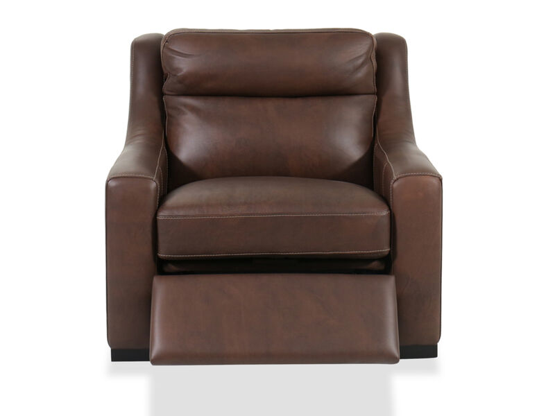 Bernhardt Germain Leather Power Motion Chair - Brown image number 2