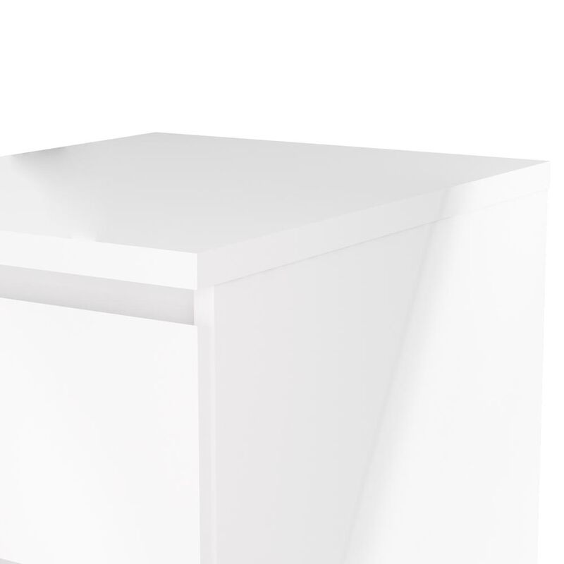 Tvilum 2 Drawer Nightstand White High Gloss