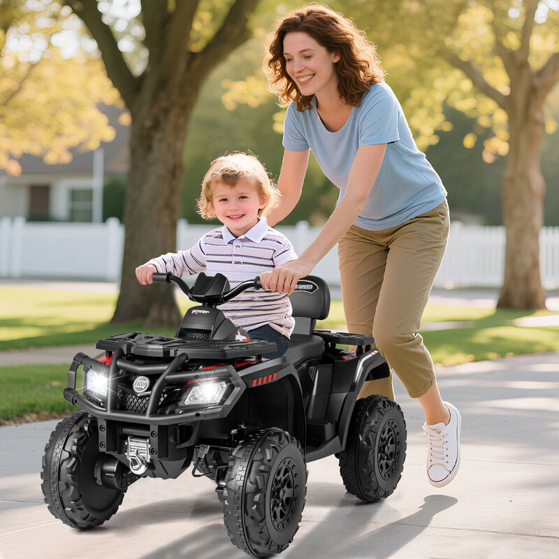 24V Two Seater Kids ATV Vehicle with 4 Motors Music and LED Light Features image number 1