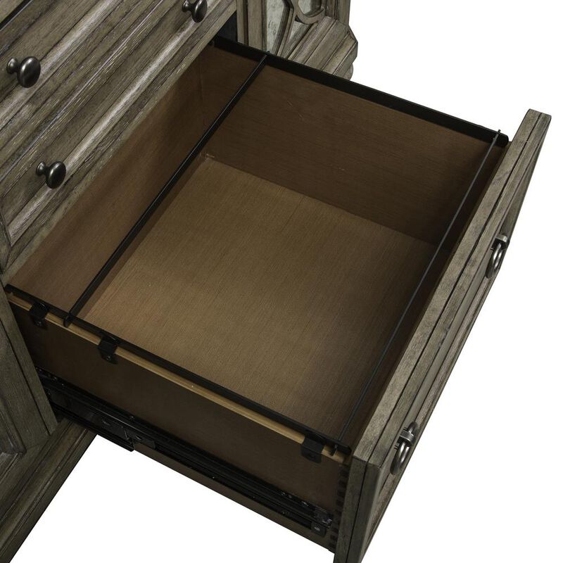 Liberty Furniture Simply Elegant Credenza in Heathered Taupe image number 2