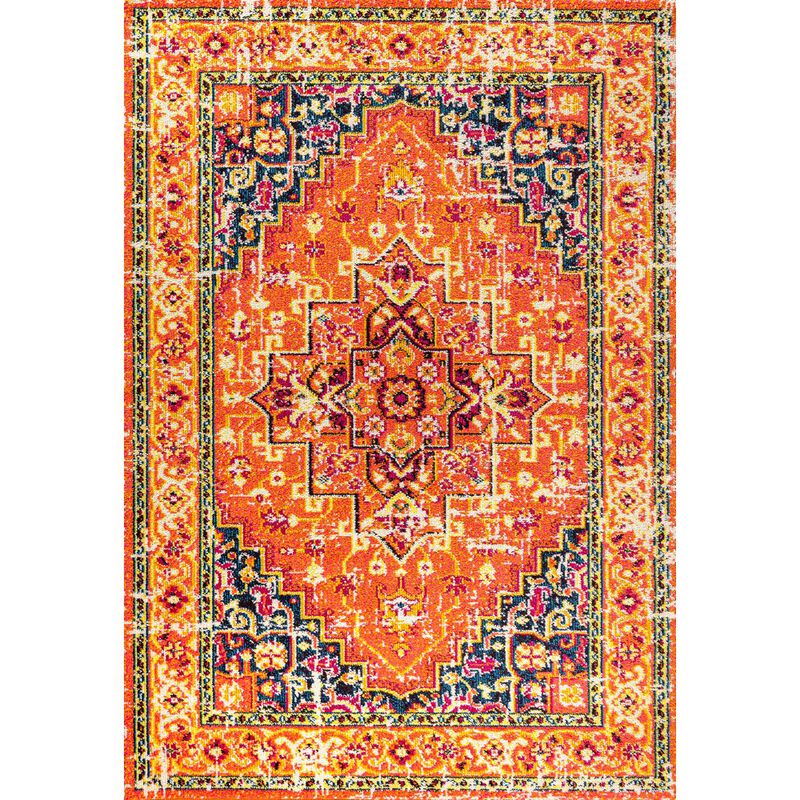 Brooklyn Geometric Medallion Area Rug.