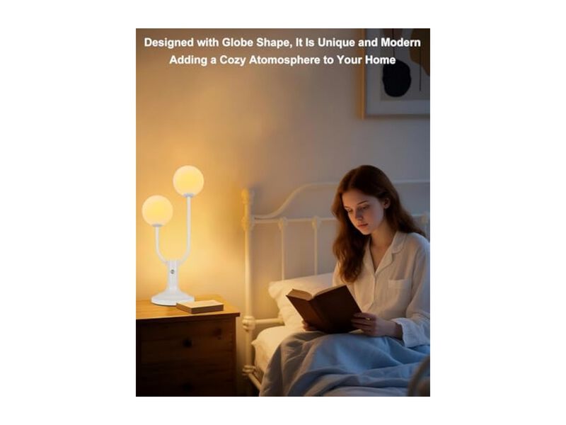 Dimmable Modern Mid Century Desk Lamp For Living Room Bedroom Home Office image number 3