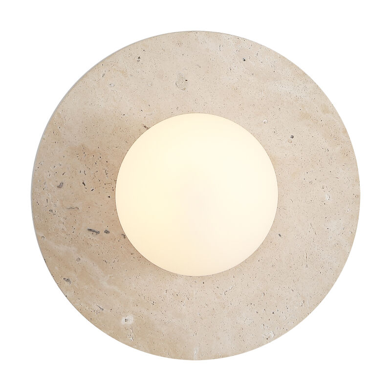 Tivoli Modern Minimalist 1-Light Ovoid Marble Stripe LED Wall Sconce image number 8