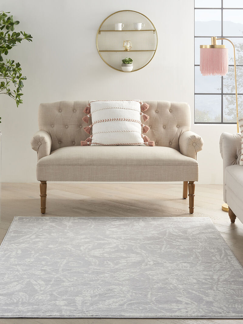 Whimsicle WHS05 Gray 4' x 6' Rug