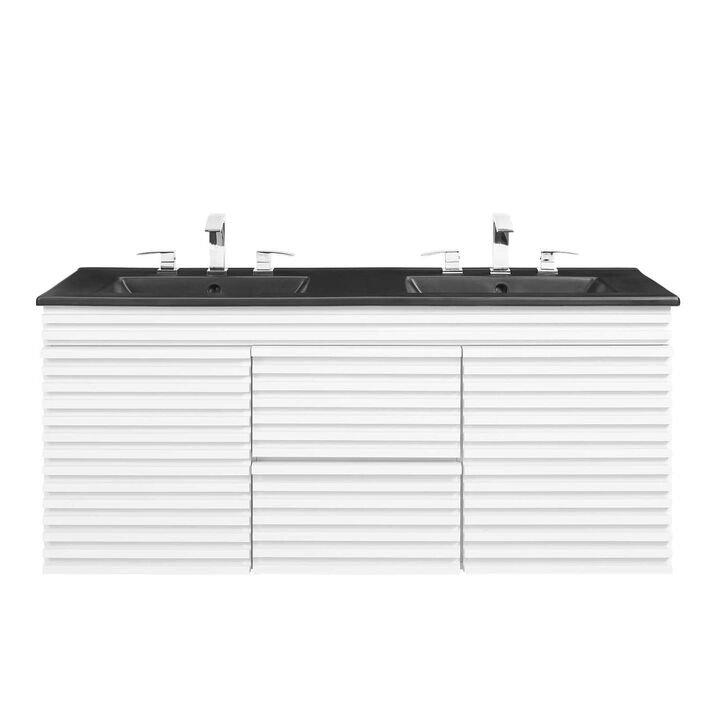 Render 48" Wall-Mount Bathroom Vanity Basin Included