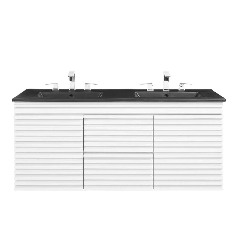 Render 48" Wall-Mount Bathroom Vanity Basin Included image number 1