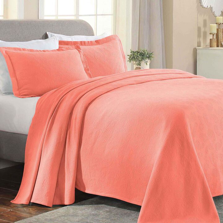 Lightweight Cotton Bedspread Set with Matching Shams