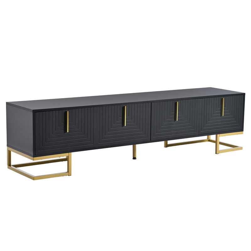 Merax Media Console Table with Cabinets TV Stand