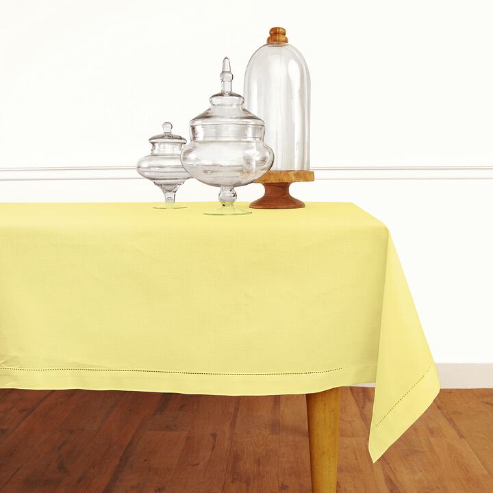 Cotton Linen Tablecloth - Cotton Linen Hemstitch