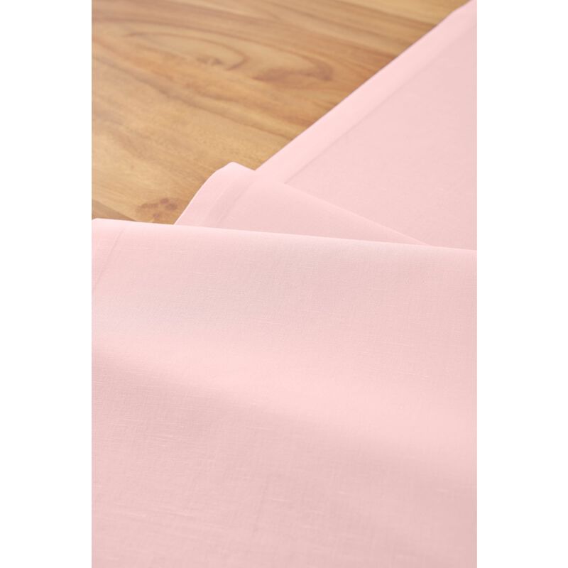 Solino Home Dru - Cotton Linen Plain Table Runner &ndash; Handcrafted, Machine Washable, Perfect for Holiday and Everyday Dining