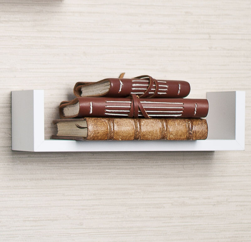 Floating 'U' Laminated Veneer Shelves (Set of 3)