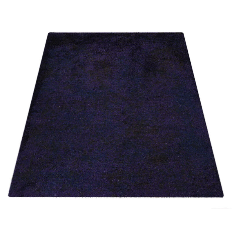 RUGSOTIC CARPETS HAND KNOTTED LOOM SILK ECO-FRIENDLY AREA RUGS  - Purple Color, Plain Solid Design, High Pile Thick Handmade Anti Skid Area Rugs for Living Room, Bed Room (LS0111) image number 2
