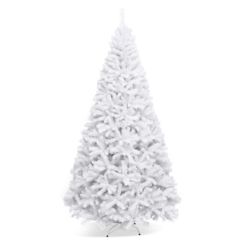 Hinged Artificial Christmas Tree with Metal Stand