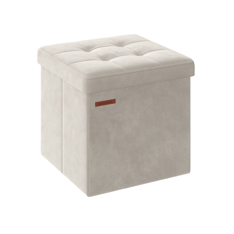 Reinforced Storage Ottoman Foot Stool &ndash; Compact Seating with Hidden Storage and 660 lb Weight Limit