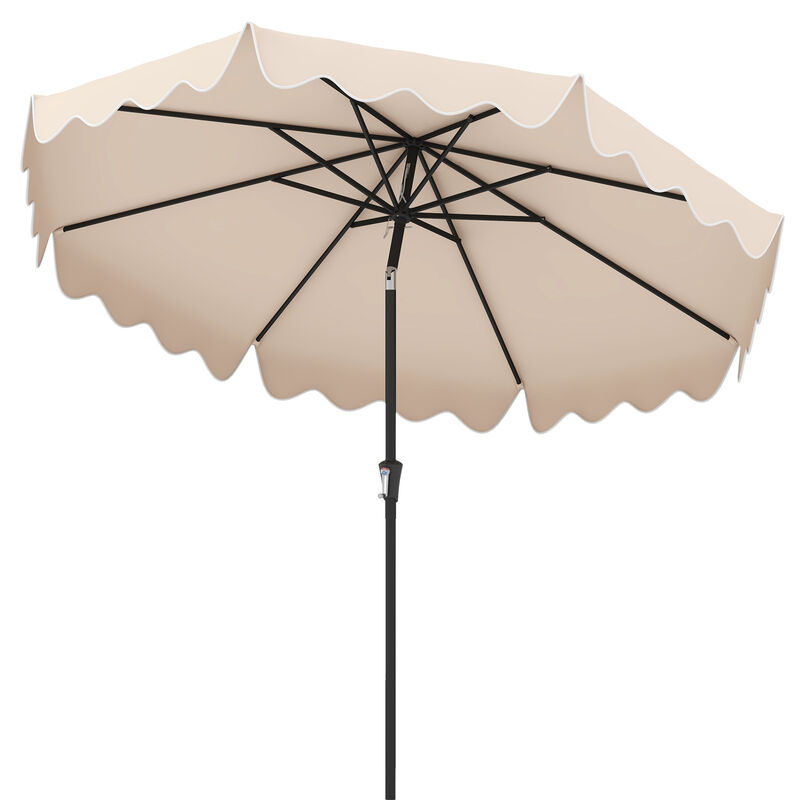 Outdoor  Patio Umbrella with Tilt Function & Crank &ndash; Ideal for Backyard & Pool