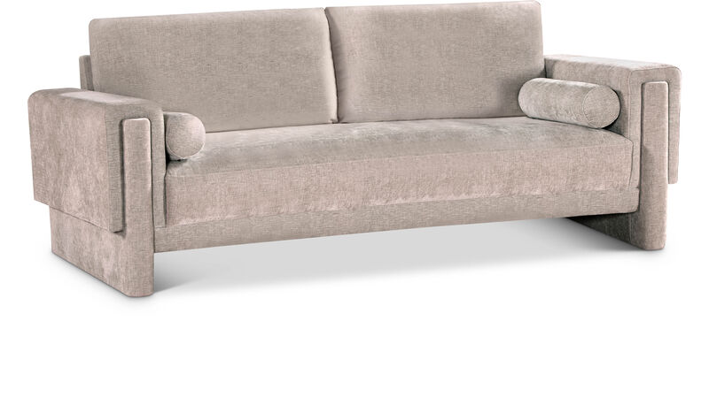 Meridian Furniture Madeline Beige Chenille Fabric Sofa image number 0