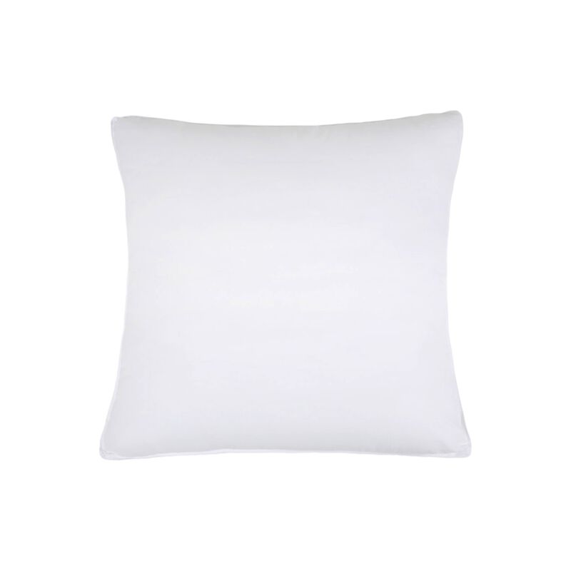 HomeRoots Set of Two Microfiber Down Alternative Medium Hypoallergenic European Size Bed Pillows
