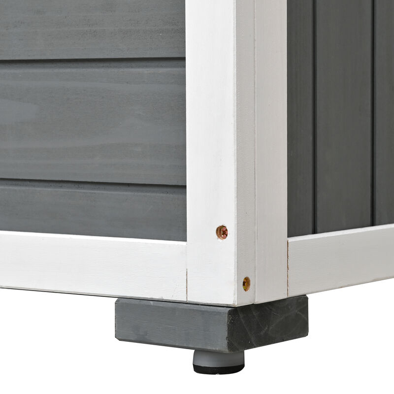 Garden Storage Shed & Mini Greenhouse with Waterproof Roof, Lockable Door & Shelves