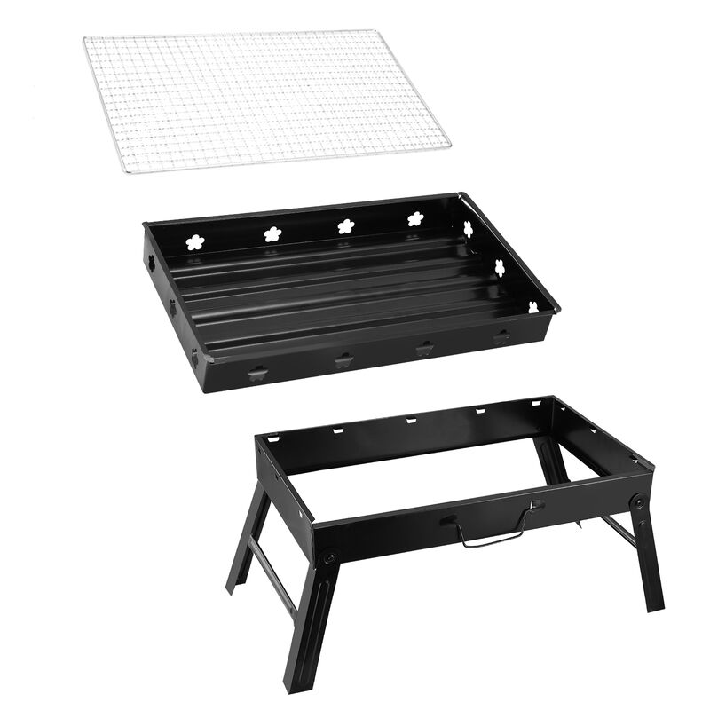 Compact Charcoal BBQ Grill, Foldable and Portable for Outdoor Cooking and Travel image number 0