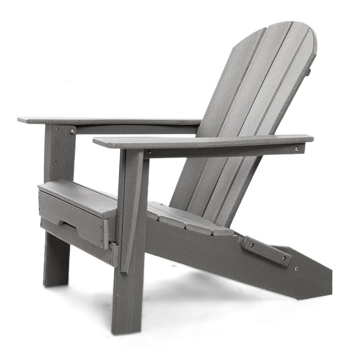 ResinTEAK Folding Adirondack Chair For Fire Pits, Patio, Porch, and Deck, New Heritage Collection