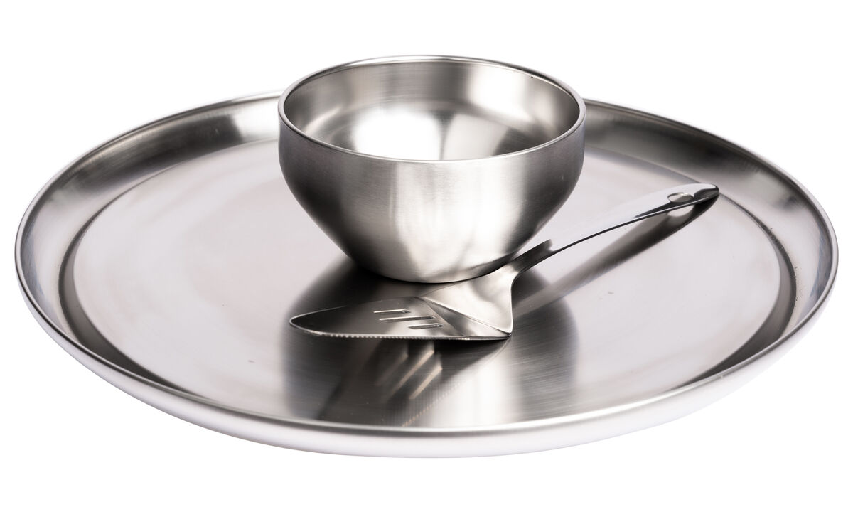 Stainless Steel 2 in 1 Chip & Dip Server or Cake Stand