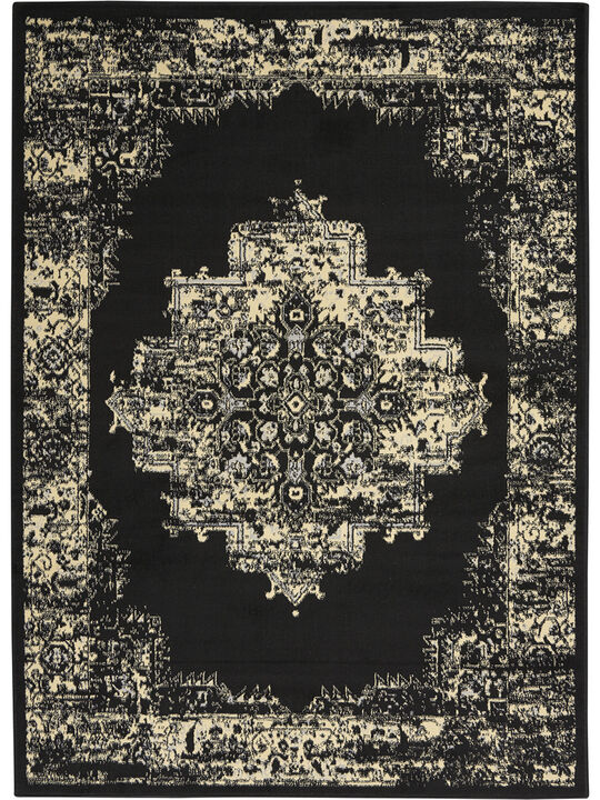 Grafix GRF14 Black 3'9" x 5'9" Rug