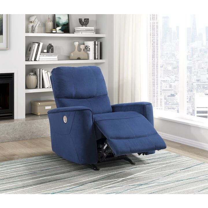 Lexicon Artem Velvet Power Rocker Reclining Chair