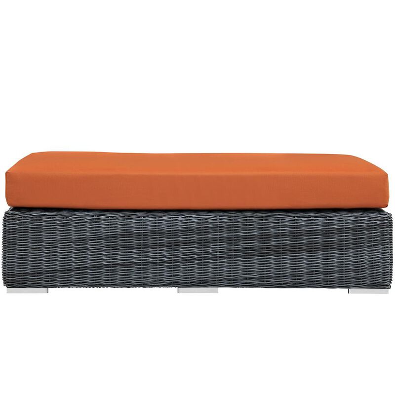 Summon Outdoor Patio Sunbrella Rectangle Ottoman