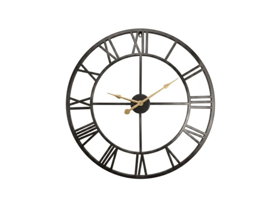 Metal Completely Wall Clock 24 Inch Silent Non Ticking Battery Operated