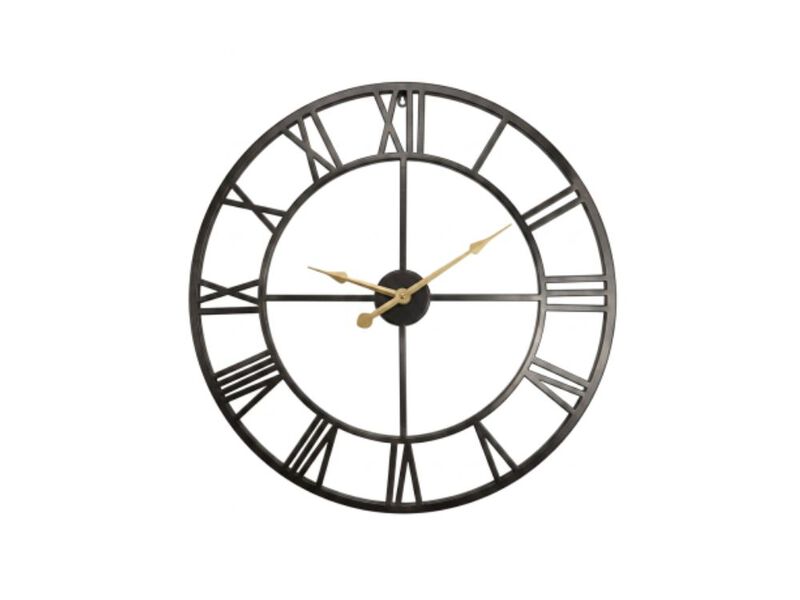 Metal Completely Wall Clock 24 Inch Silent Non Ticking Battery Operated image number 0