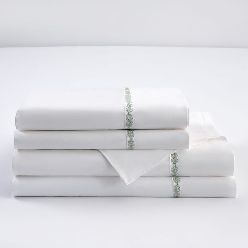 Laurel Green King Sheet Set image number 1