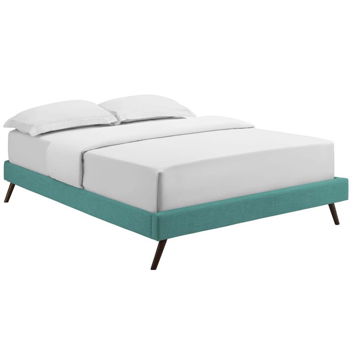 Modway - Loryn Queen Fabric Bed Frame with Round Splayed Legs