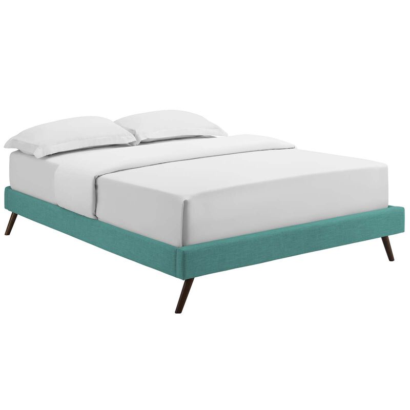 Modway - Loryn Queen Fabric Bed Frame with Round Splayed Legs image number 0