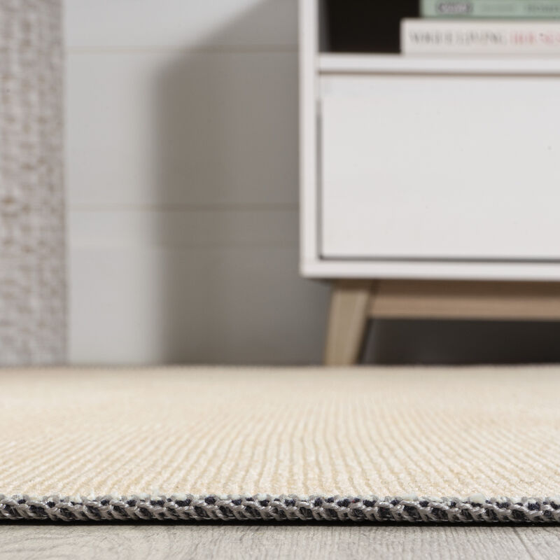 Cirkel Minimalist Geometric Dot Machine Washable Area Rug