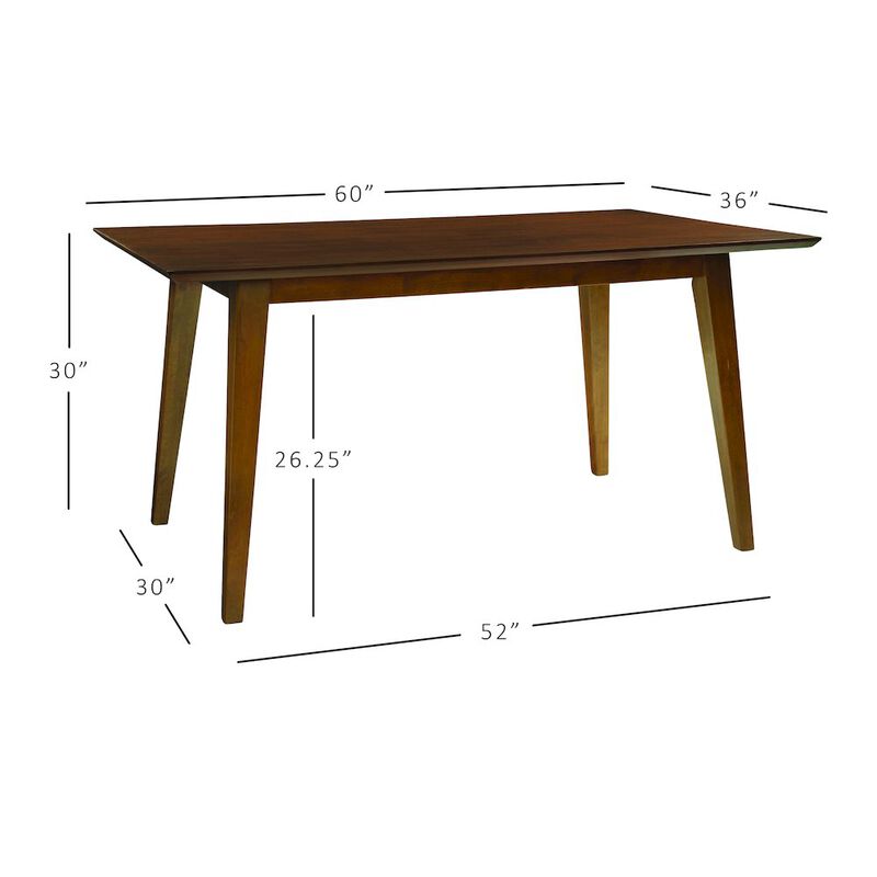 Linon Cadence Dining Table Brown image number 6