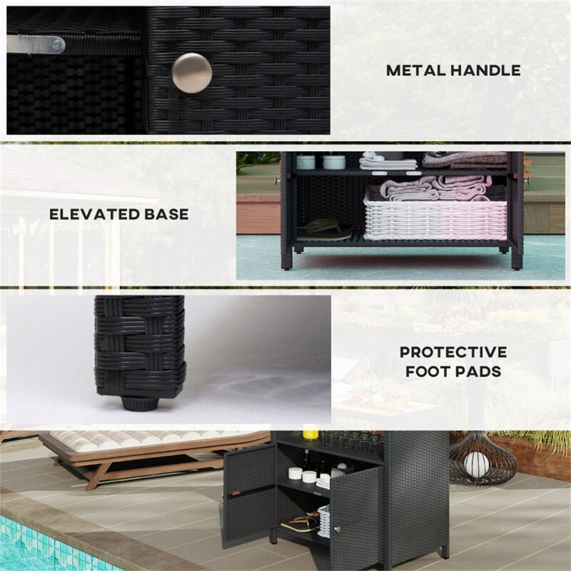 Outdoor Storage For Towels With 2 Doors image number 5
