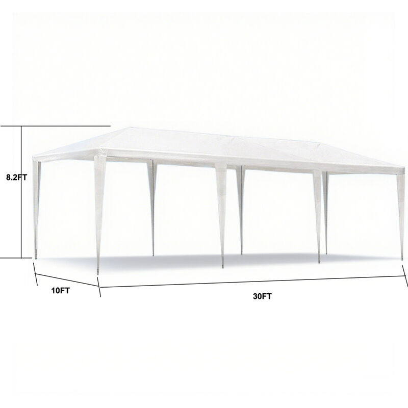 WOW PIONEER Outdoor Open Air Gazebo Canopy Tent 10x30 ft Marquee Without Sidewalls image number 2