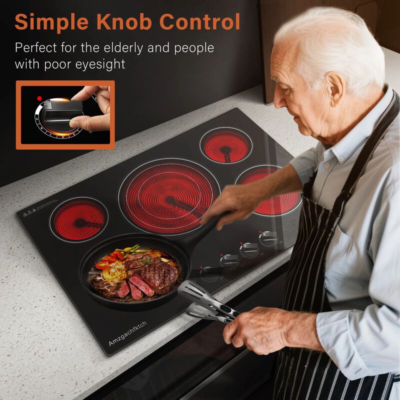 Electric Cooktop 30 inches 5-Burner Built-In image number 1