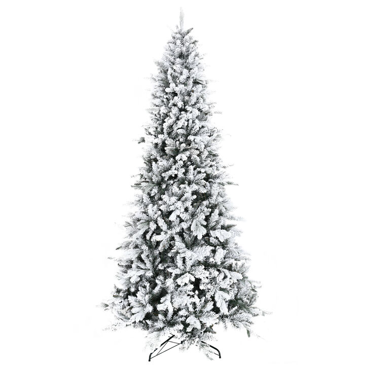 7' Snow Artificial Christmas Tree Realistic Holiday Decoration, w/ 616 Tips